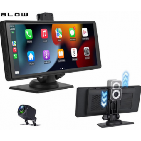 Automobilinis vaizdo registratorius 10.26" su veidrodėliu ir galinio vaizdo kamera CarPlay Blow